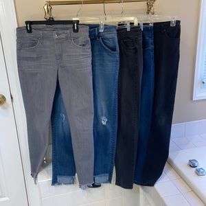 5 jeans sz 8 Hudson Joe’s Democracy Lola JustBlack